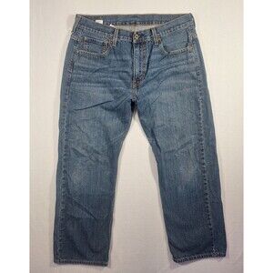 Levis 569 Loose Straight Leg Jeans Mens 34x30 Blue Denim Medium Wash 569-0041